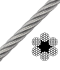 Galvanized steel cable 6x7+FC, Ø 5mm Metalvis (91CTR0N91CTR00570H)