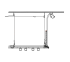 Flush breather unit L=60 cm for pipe 22x22 and alu. profile - pullets Lubing (4255-6-00)