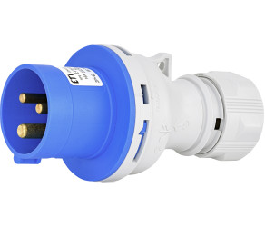 ETI Вилка кабельная силовая EV-1632 IP44 (16A, 230V, 2P+PE) 004482016 - Фото