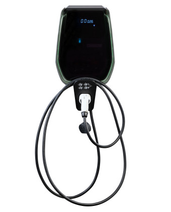Зарядна станція на стіну ETI ET-EVPLUS22C (3,5-22 кВт, 1/3 -фаз, MODE3, Type2, кабель 5м) (001800010) - Фото