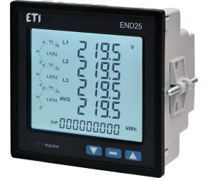 Аналізатор мережі ETI END25-ETHA (96x96мм, Ethernet, RTC, 8 Mб вбудов памяті) (004656955) - Фото