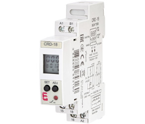 ETI Multifunctional digital time relay CRD-18 (24-240V AC/DC, 1x8A_AC1) 002471558 - Фото
