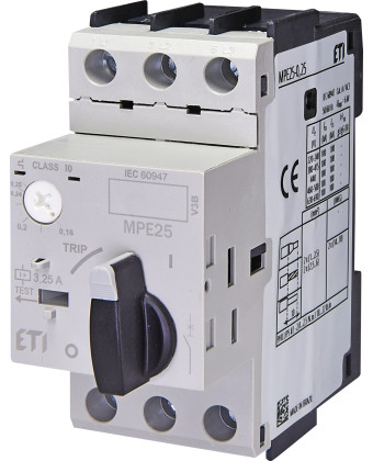 Автомат захисту двигуна ETI MPE25-0,25 (004648002) - Фото