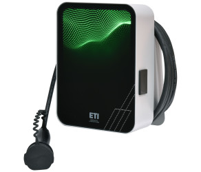 Зарядна станція ETI EVC-HOME11 (1 фаза: 3,7 кВт, 3 фази: 11 кВт, MODE3, Type2, з EV-ПЗВ, IP54, кабель 5м) (001800100) - Фото