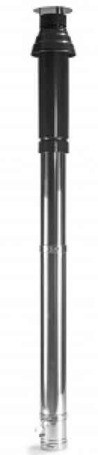 Ermaf Flue gas set, double flue, D 150 mm, stainless steel (N70000003)