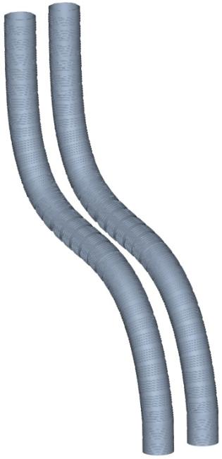 Set of flexible pipes 5m D 130 (+ 4 mounting bracket) Winterwarm (GA8330)