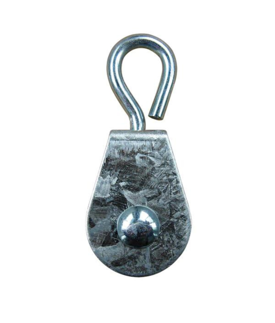 Swivel nylon pulley for fastening Ø 22 mm., with a galvanized body