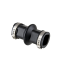 Hydraulic coupling for nipple pipe 28mm complete with clamps