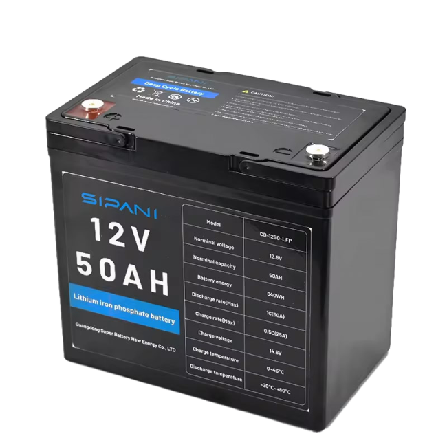 SIPANI 54 Ah Lifepo4 Battery Lithium Battery  12.8V