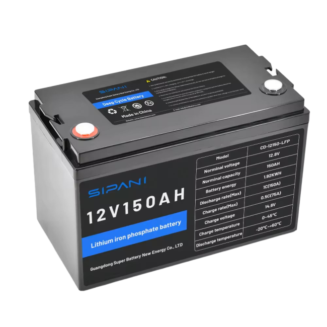 SIPANI 150 А/Г акумулятор Lifepo4, літієвий акумулятор 12.8V