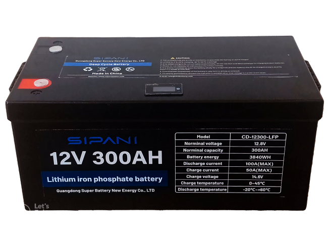 SIPANI 300 А/Г акумулятор Lifepo4, літієвий акумулятор 12.8V