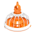 Кормушка для бройлеров, кур-несушек, молодняка Big Dutchman FLUXX360-16 (11-31-4670)