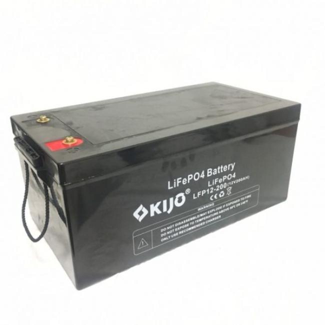 Kijo Lithium-iron-phosphate battery LiFePO4 bluetooth version 12.8 V 200 A/h