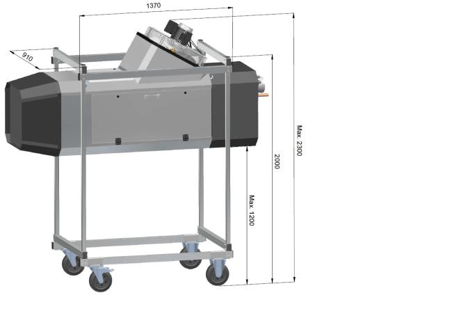 Mobile stand for the Winterwarm heater (GD5000)