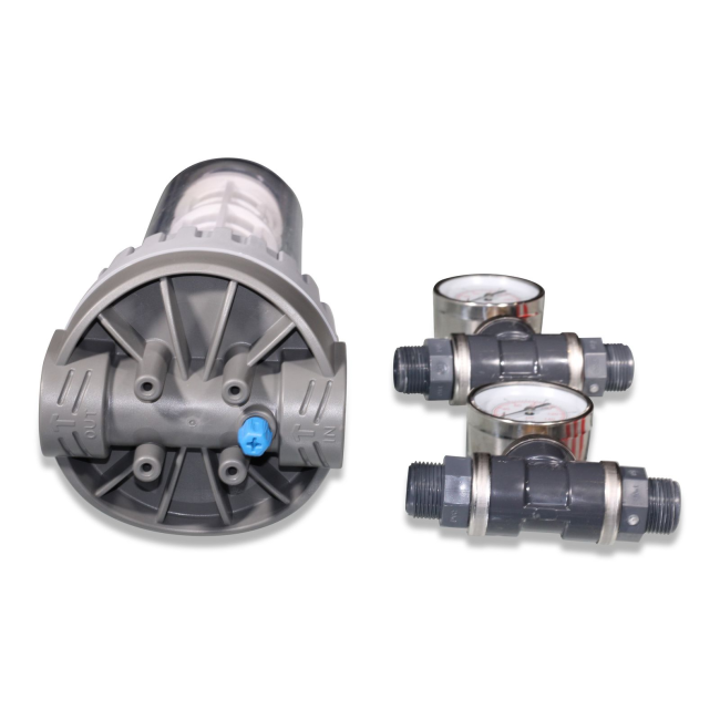 Water filter D3/4", with pressure gauge Lubing (30-62-4005)