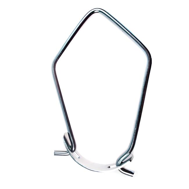 The suspension is galvanized for a pipe Ø 45 mm, standard
