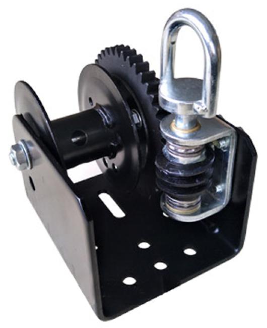 Лебідка стельова черв'ячна чорна, з одним барабаном на 910 кг Poultry Pulley (HD24027)