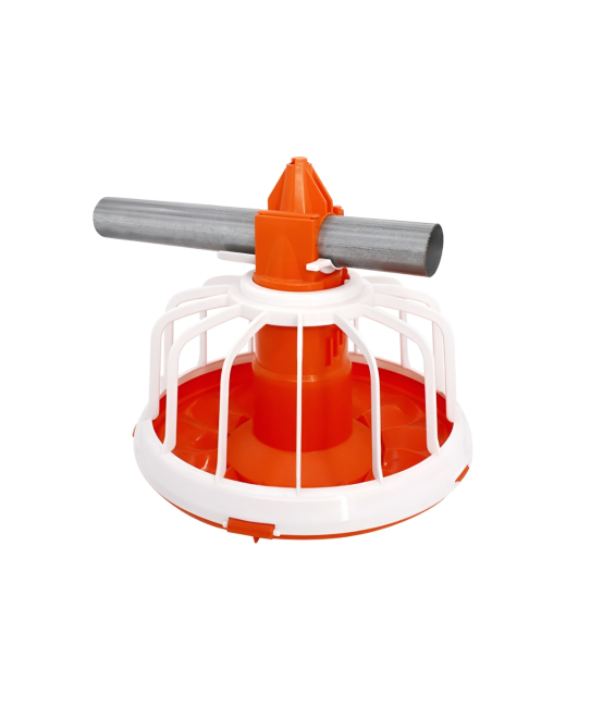 Broiler feeder Ø320 mm. with a low cone and a 12-spoke grille