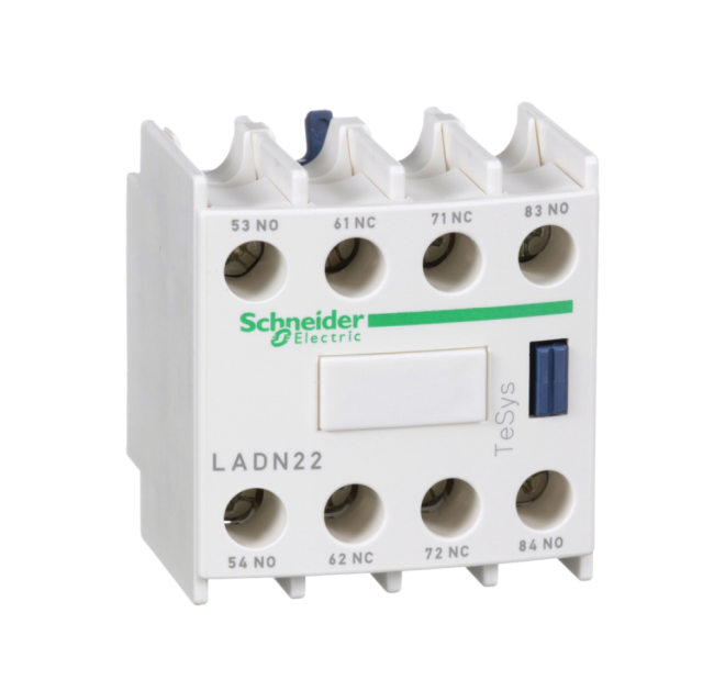 Schneider Electric Додатковий контактний блок 2НЗ+2НО фр.монтажу LADN22, 00-00002802