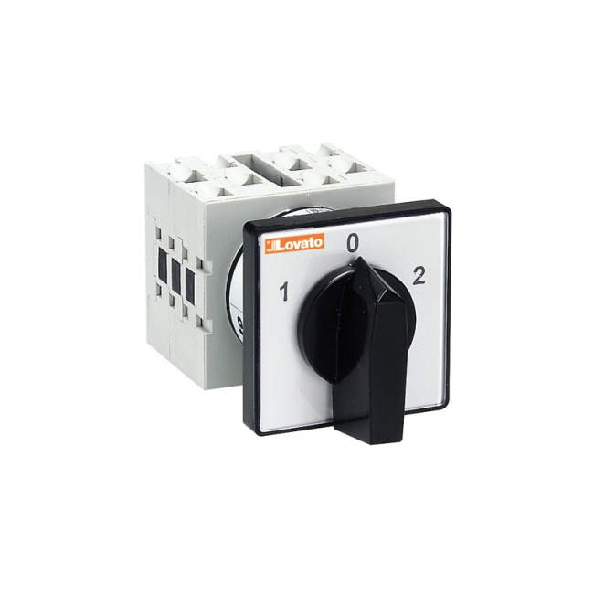 Lovato Electric Перемикач однополюсний 3 положення з установкою на передню панель GX1651U