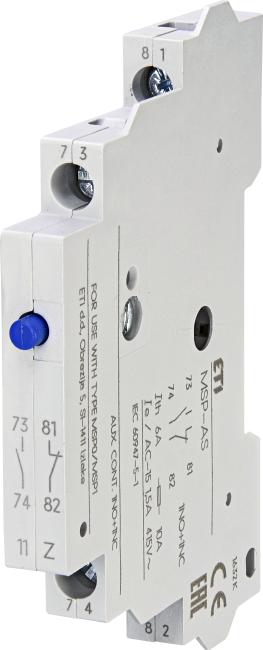 Блок-контакт ETI MSP-AS (1NO+1NC, 3А 230V) (004646617)