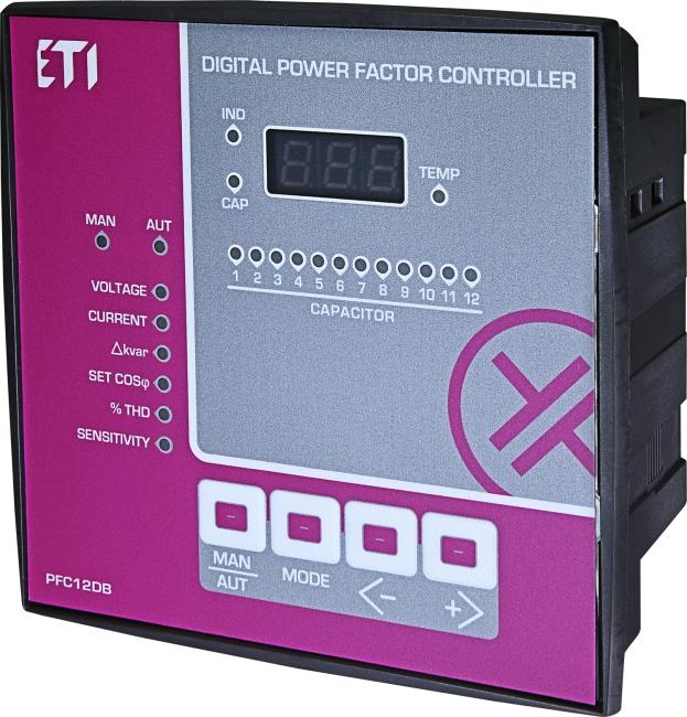 ETI PFC-12DB Reactive Power Controller, 12-stage, 144x144, (400V) 004656571