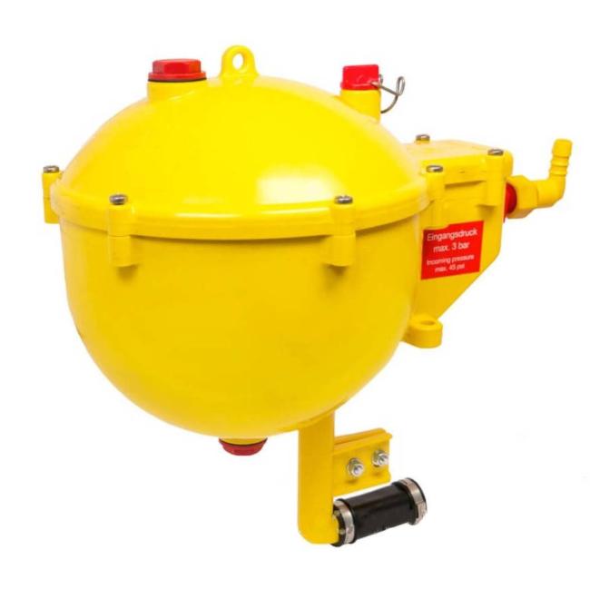 Ball tank with flush system for middle connection Lubing (4223-00)