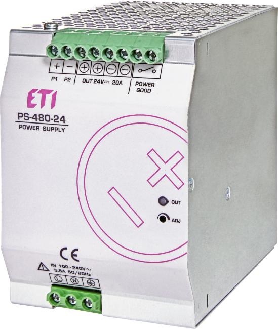 Power supply, ETI, PS-480-24 (004656684)