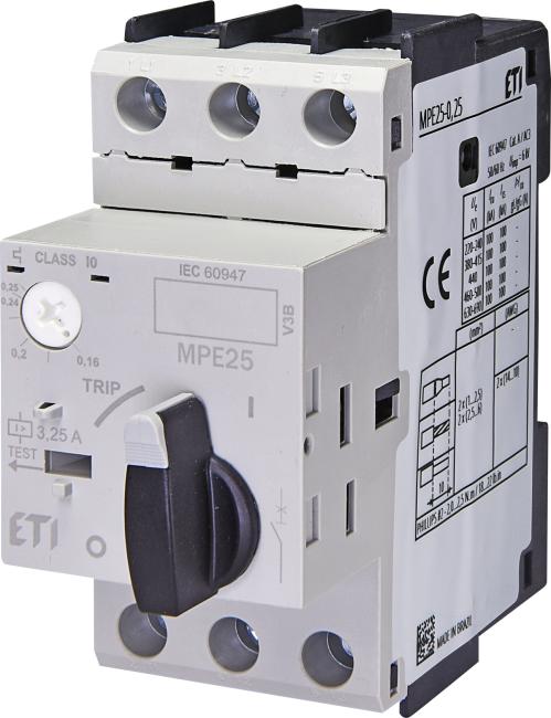 Автомат захисту двигуна ETI MPE25-0,25 (004648002)