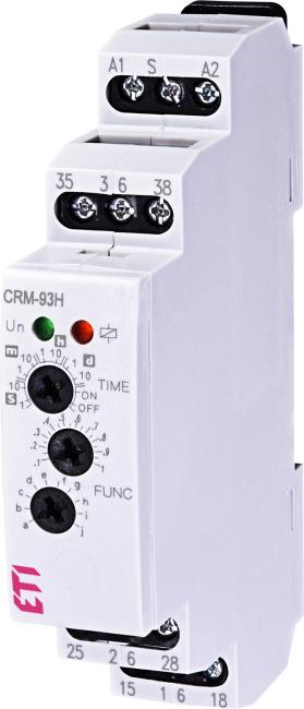 ETI Multifunctional time relay CRM-93 H UNI 12-240V AC/DC (3x8A_AC1) 002470002
