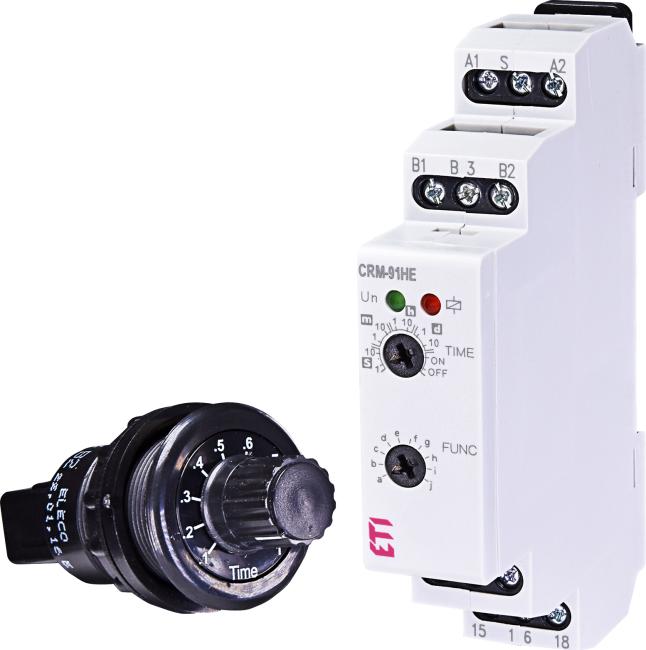 ETI Multifunctional time relay CRM-91HE UNI 12-240V AC/DC (1x16A_AC1) 002470085