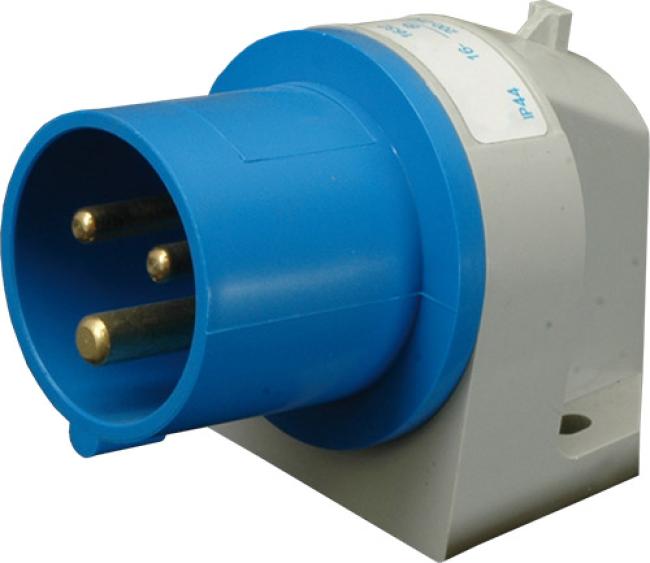 ETI Built-in angle plug ER-1632 IP44 (16A, 230V, 2P+PE) 004482129