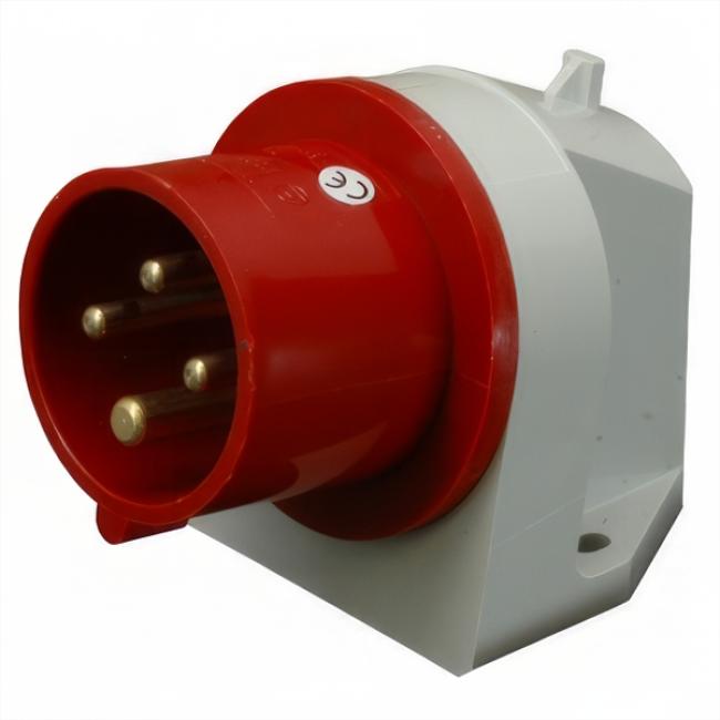 ETI Built-in angle plug ER-1643 IP44 (16A, 400V, 3P+PE) 004482130