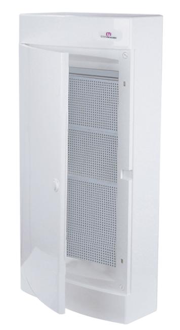 ETI Outdoor switchboard ECT48 MEDIA-PO (perforated panel, white door, plastic) 001100214