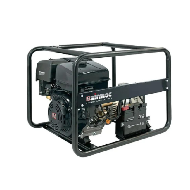 Бензиновий генератор Airmec, 6,5 кВт, Loncin, 1ф, Електростартер, 70dB, LS 6500 E AVR ATS, LS6500 E